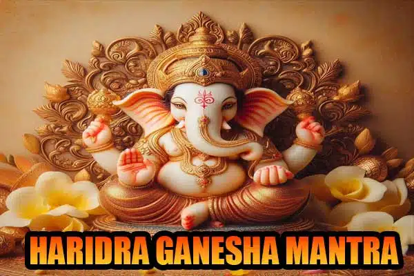 Haridra ganesh mantra for success